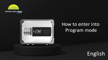 CRC-5022 : Cold Room Panel (Positive Temperature) - How to enter into Program mode