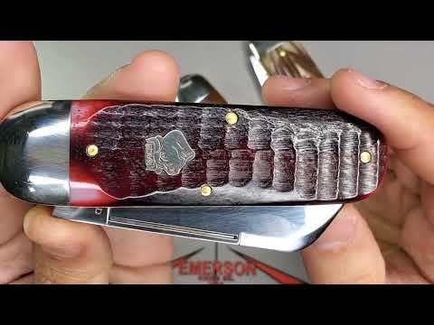 Traditional Knives - GEC  ToeNail Clipper (Sunfish)- Cocobolo Wood, India & Blood Red Jigged Bone