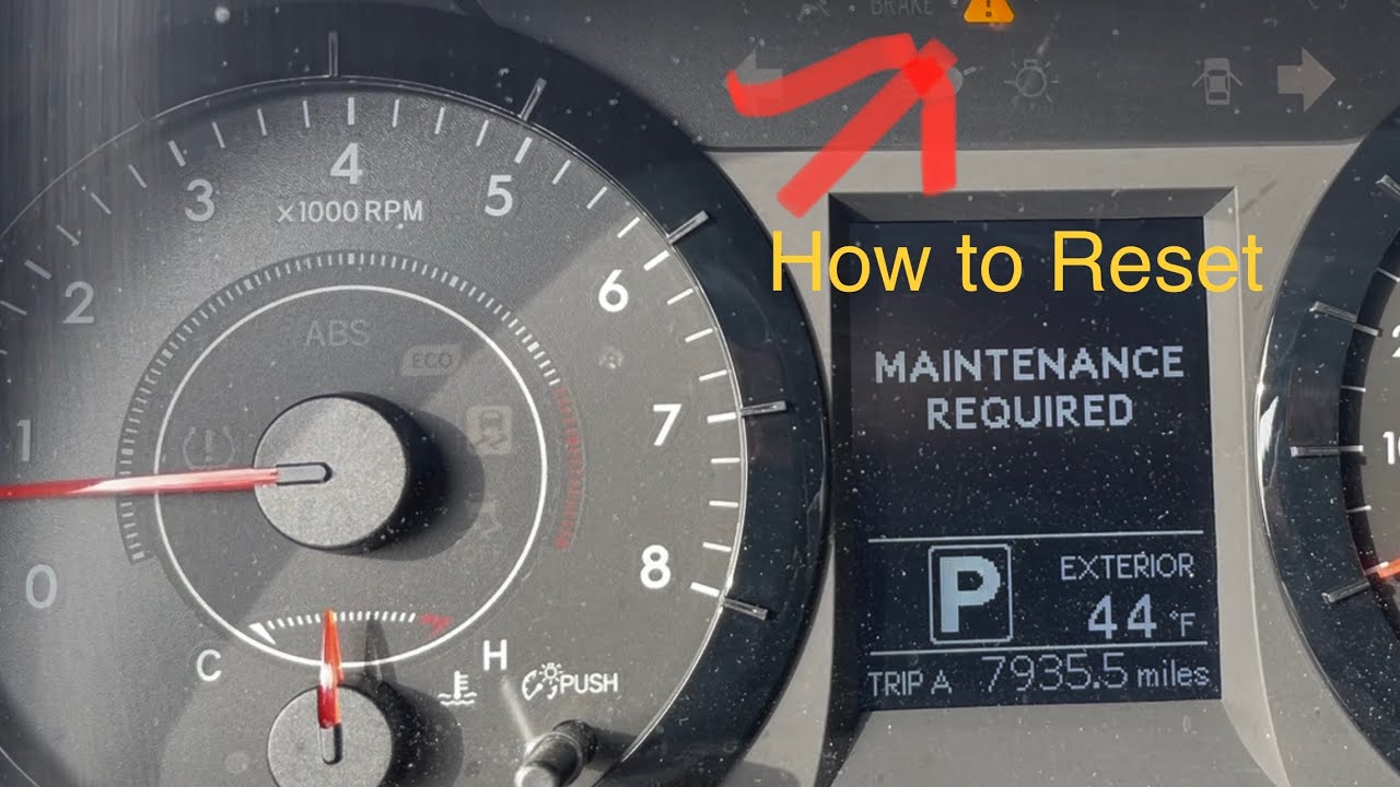 2016 Toyota Sienna Maintenance Required Light Reset - YouTube