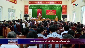 Đại biểu Hội đồng Nhân dân tỉnh tiếp xúc cử tri tại huyện Nga Sơn