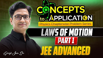 Laws of Motion | JEE Advanced Physics | Concepts to Application | Girish Jain Sir | Part 1