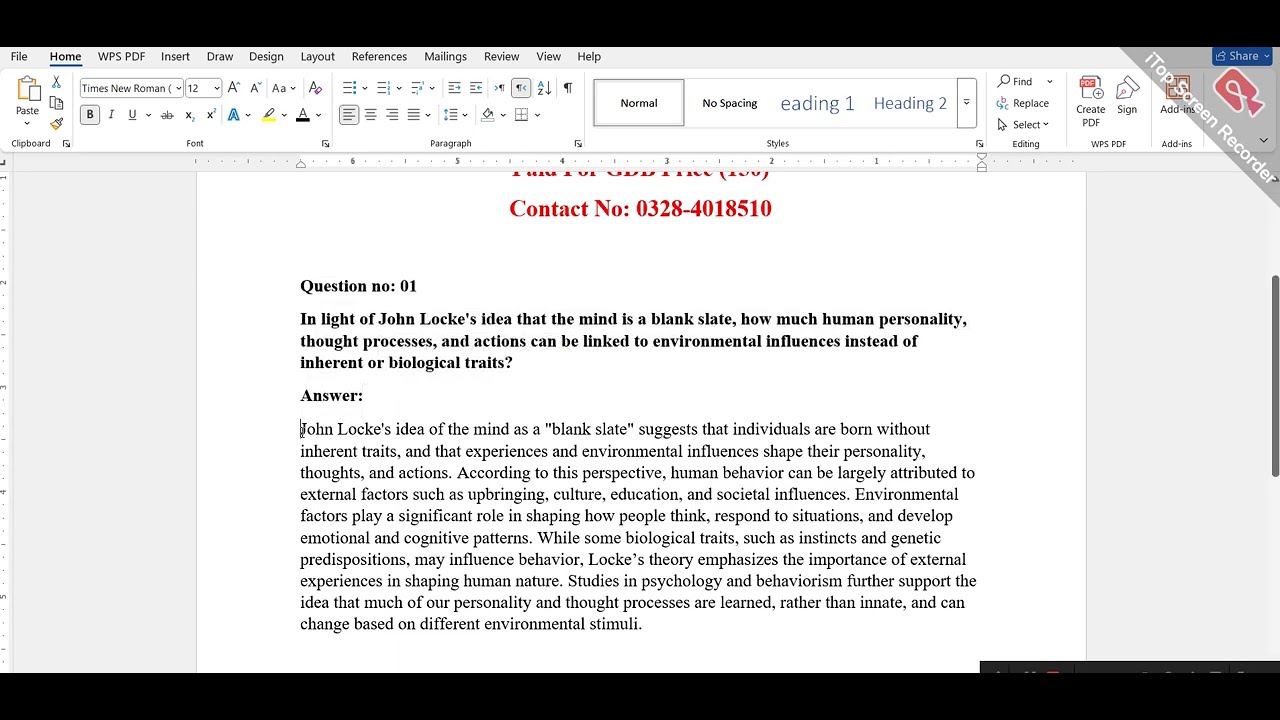 PSY502 GDB No 01 Solution 2025  Solution || BY VU ASSIGNMENT ||