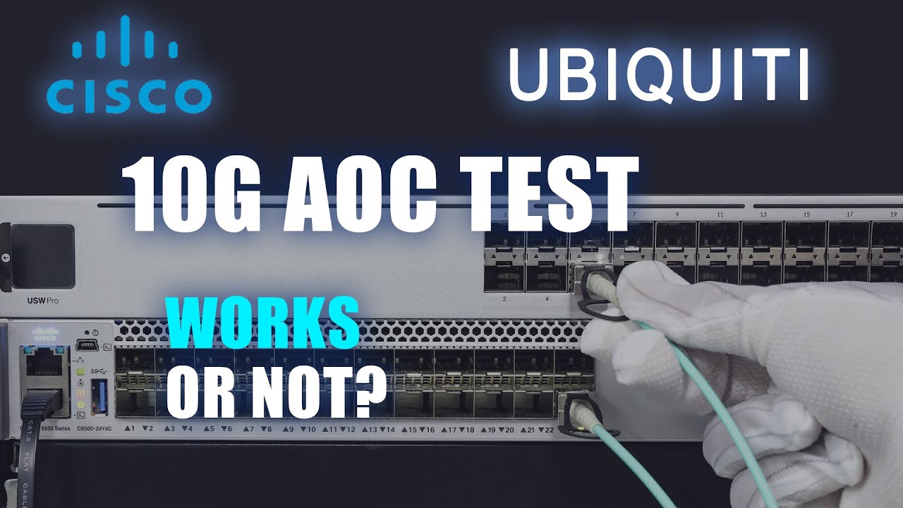 Совместное использование коммутаторов Cisco и Ubiquiti с одним кабелем 10G SFP+ AOC — работает ил...