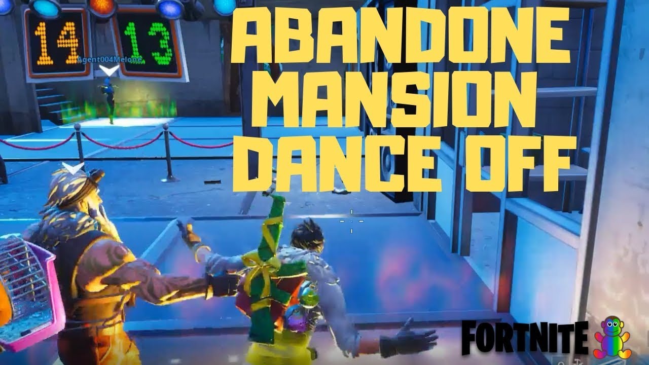 fortnite completing compete in a dance off at abandoned mansion - dance off in mansion fortnite