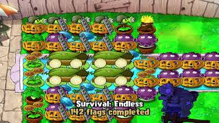 Plants vs  Zombies Đội hình 4 bắp + peanuts + cách đặt thang ( 200 flags) screenshot 4