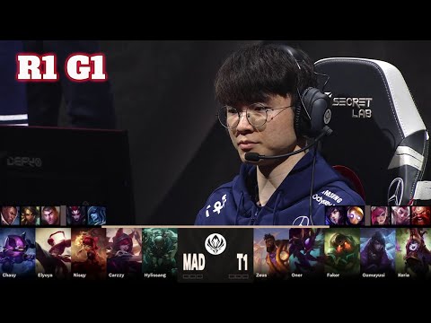   MAD Vs T1 Game 1 Round 1 LoL MSI 2023 Main Stage Mad Lions Vs T1 G1 Full Game