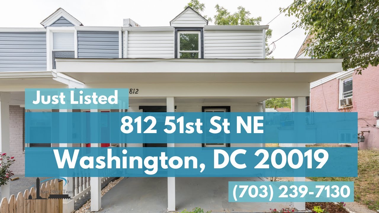 812 51st St NE Home For Sale Washington, DC 20019 YouTube