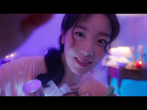 ASMR No Talking Friend Does Your Makeup Removal Skincare Layered Sounds Personal Attention