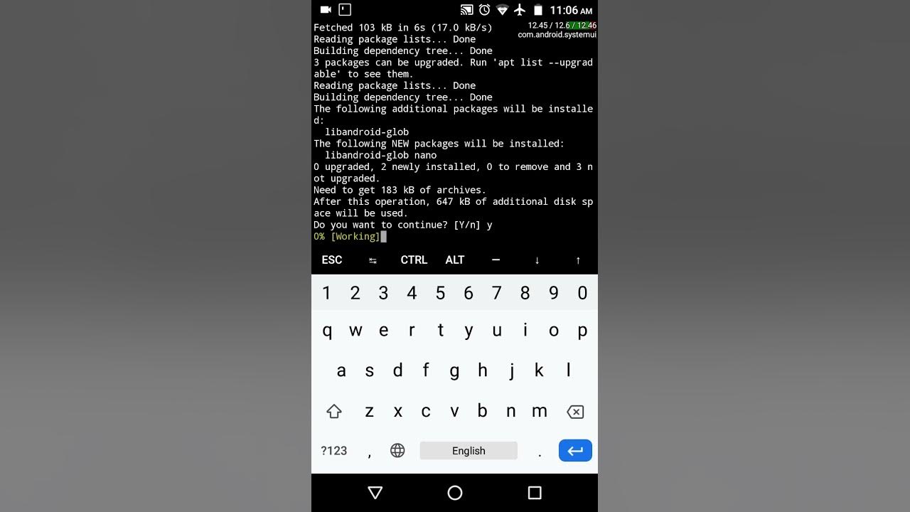 How to install Nano in termux android mobile termux text_editor