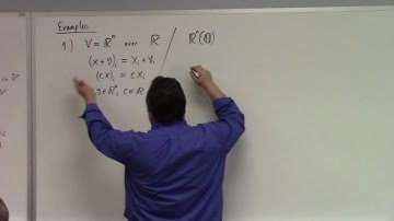 Linear Algebra: Vector Space defined, examples, Subspace Test Theorem, 8-23-24