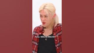 Felix's demonic iconic MEOW MEOW👹🤣#straykids #skz #kpop #felix #leefelix #bangchan #han #jeongin