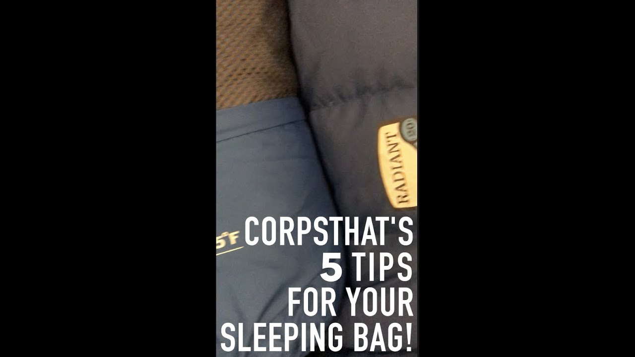 Sleeping Bag 5 Tips - YouTube