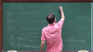 Doctorate program: Functional Analysis - Lecture 15: Hilbert spaces