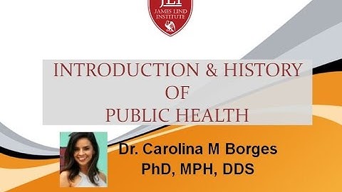 Introduction and History of Public Health
