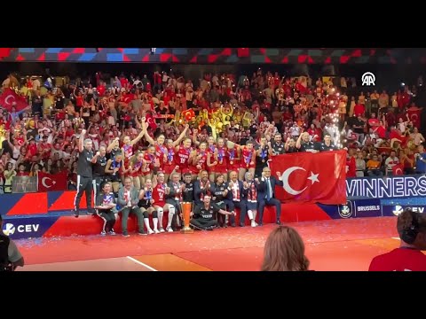 Türkiye beat Serbia to win European champions title in volleyball