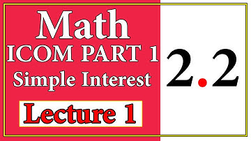 #I.Com Business Mathematics  | Compound Interest & Its Computation | Exercise 2.2 | Part 1