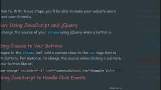 How to Dynamically Change the iframe Source on Button Click in HTML