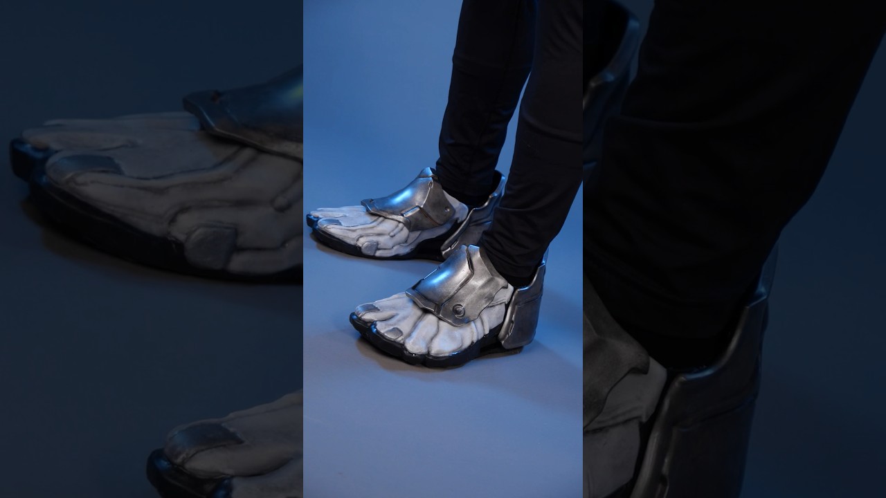 I made warframe cosplay shoes #warframe #tennocon #warframecosplay #sponsored