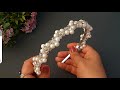 Make a pearl bridal crown in 5 minutesbeautiful and bright