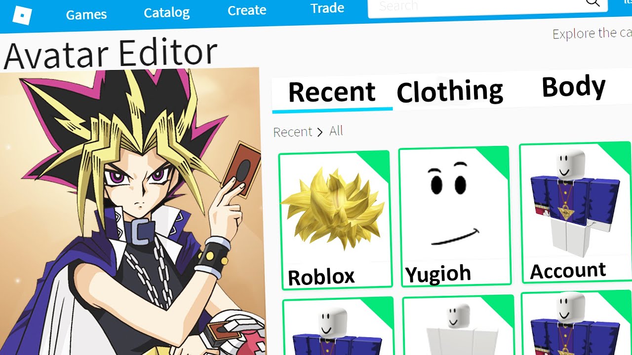 MAKING YUGIOH a ROBLOX ACCOUNT - YouTube