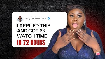 This Strategy Gave Me 6000 WATCH TIME In 72 Hours