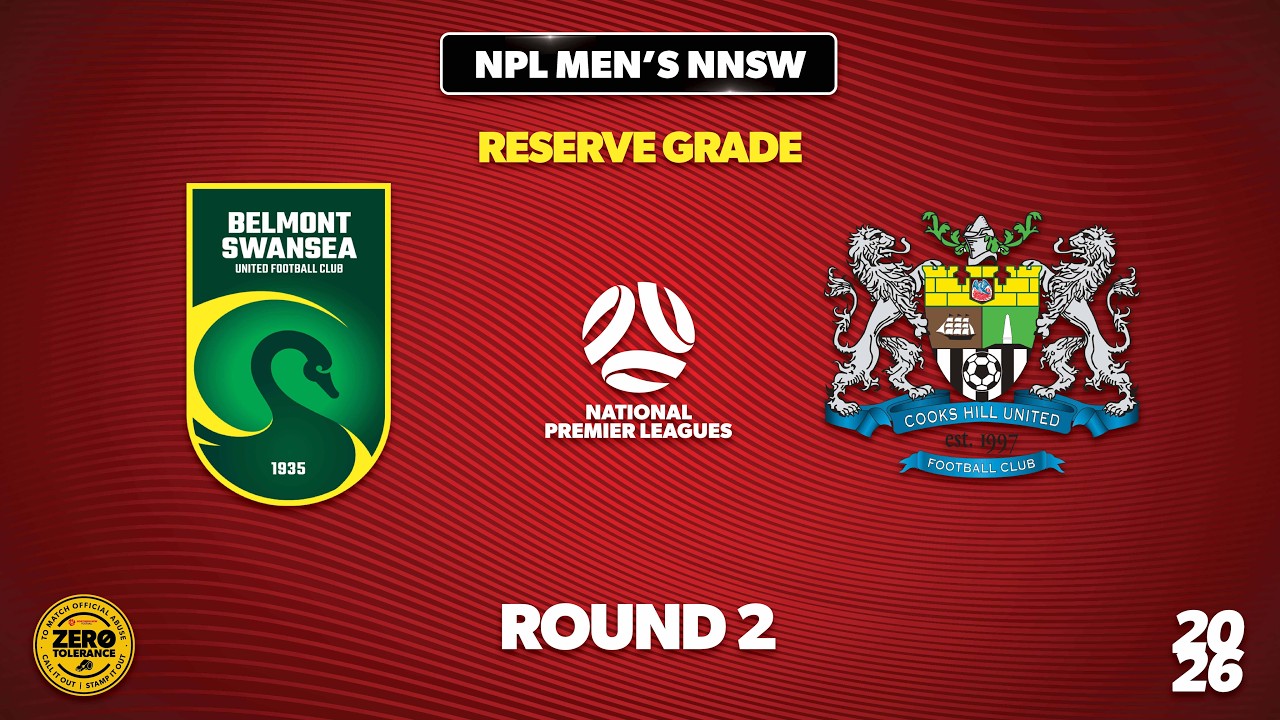 NPL Men's NNSW Reserve Grade Round 2 - Belmont Swansea United v Cooks Hill United