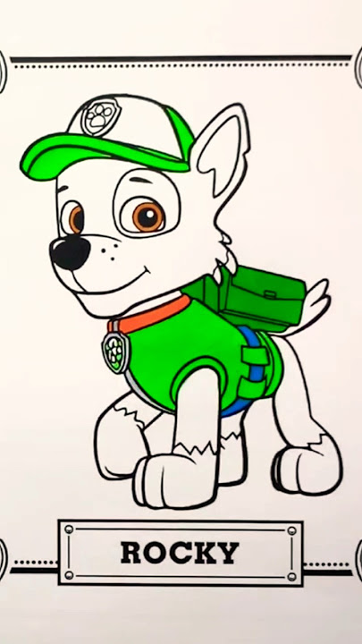 Paw Patrol coloring pages on