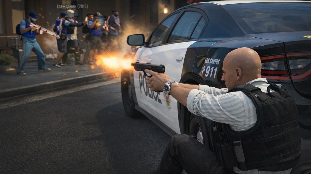 GTA 5 RP LSPD патрульный коп. День 720