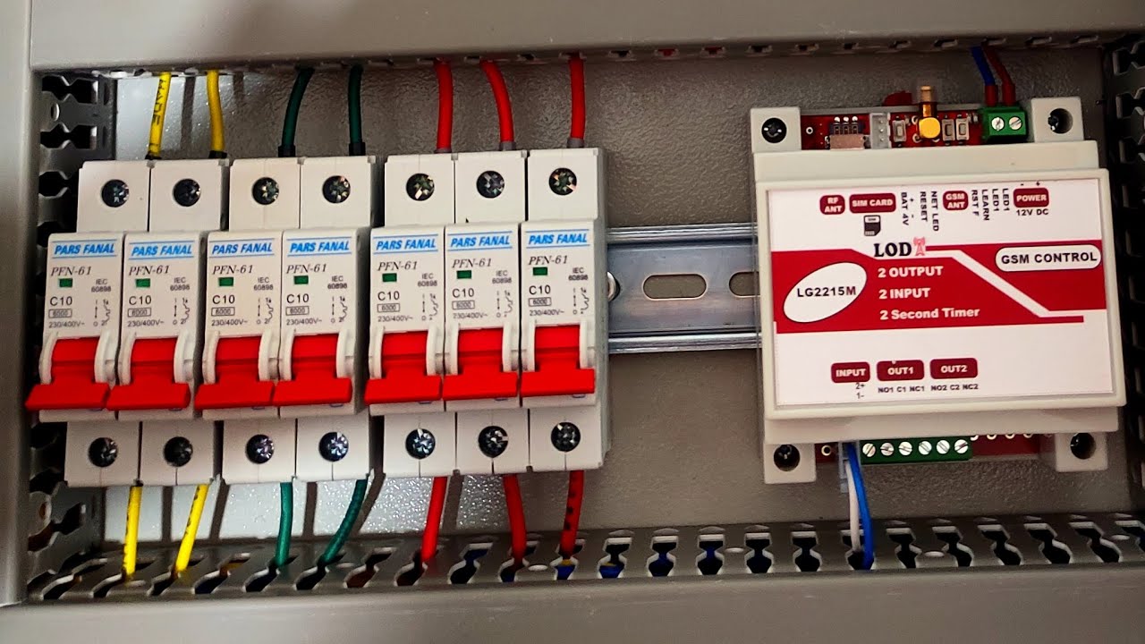 Industrial electrical panel wiring training with all details.