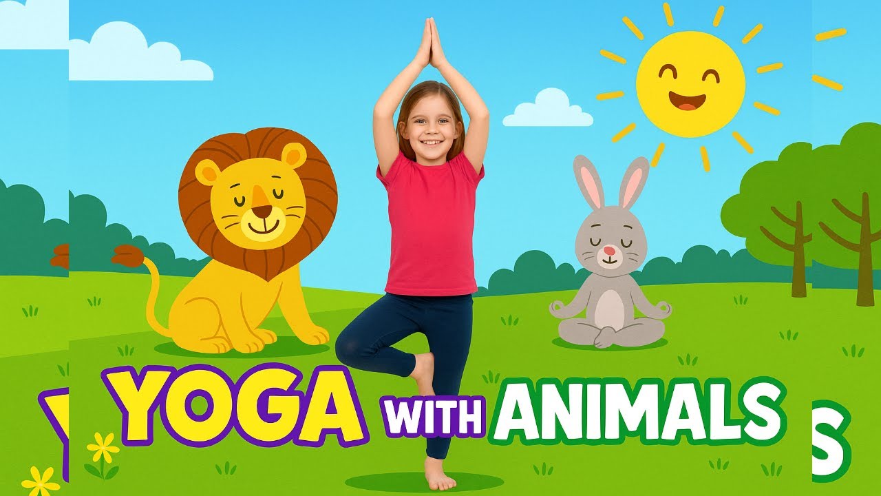 Yoga For Kids With Animals - Learn and Practice - YouTube