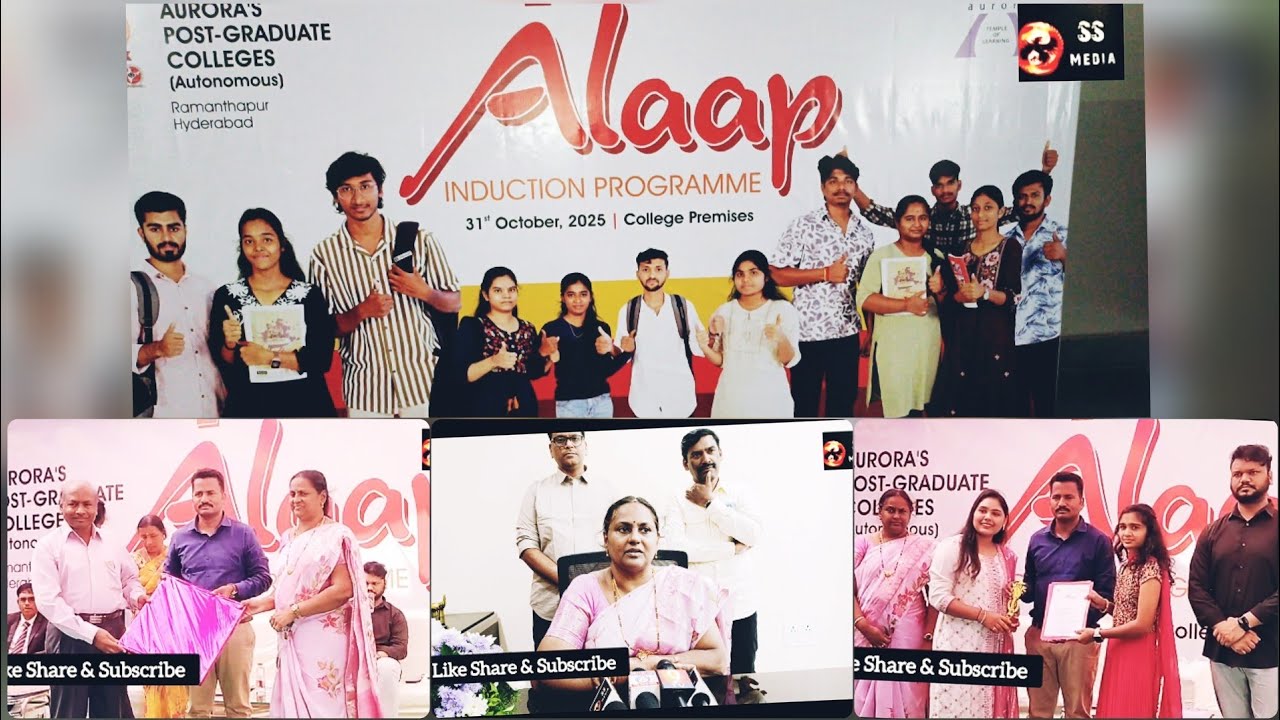 Induction Programme For New Students, Alaap 2025 Was Held At Arora PG ...