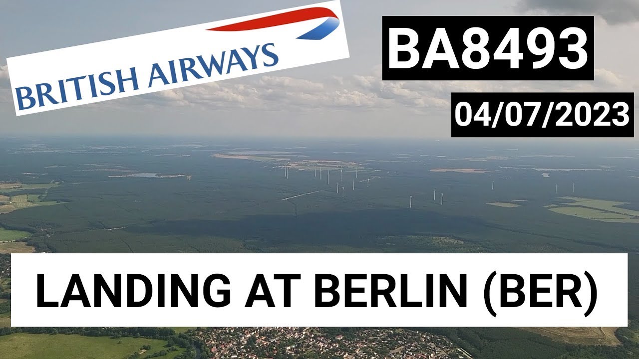 Landing flight BA8493 on an Embraer E190SR into Berlin (BER) - Flight log 04/07/2023