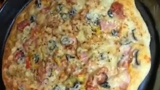 Как  приготовить вкусную пиццу дома #pizza #homemade