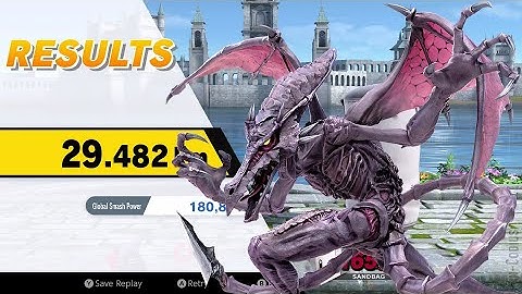 Super Smash Bros. Ultimate - Home-Run Contest, Ridley, 29.482km (Special Moves Only)