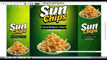 sun chips packaging design tutorial / coreldraw tutorial / ahsan sabri