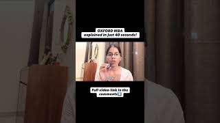 OXFORD MBA explained in 40 secs | MBA Abroad