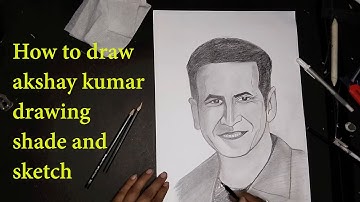 How To Draw Akshay kumar Part 2 || akshay kumar drawing shade and sketch