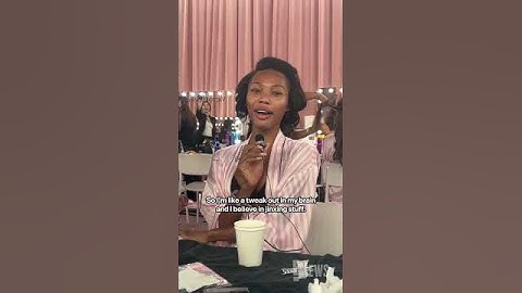 wE! are so proud of Quenlin Blackwell as she makes her #VSFashionShow debut. 🥹 @victoriassecret