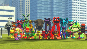 Surviving All Chapter 1, 2, 3, and 4 Poppy Playtime Monsters | Garry