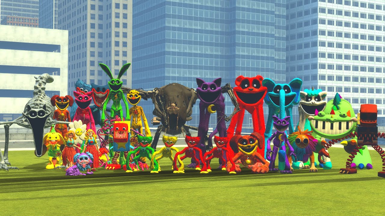 Surviving All Chapter 1, 2, 3, and 4 Poppy Playtime Monsters | Garry's Mod