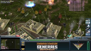C&C Generals - Zero Hour: 1 vs. 7 - Super Weapon vs. 7 Hard Laser (Iron Dragon)
