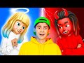 UN ANGE ET UN DÉMON ESSAIENT DE M’INFLUENCER EN ÉMOJIS|| Bonnes Idées Vs Mauvaises par 123 GO! BOYS