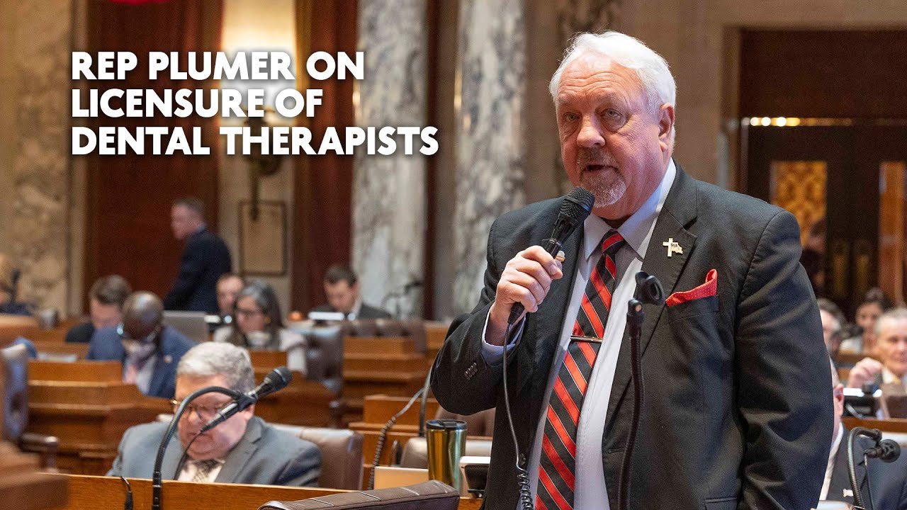 Rep Plumer on Licensure of Dental Therapists - YouTube