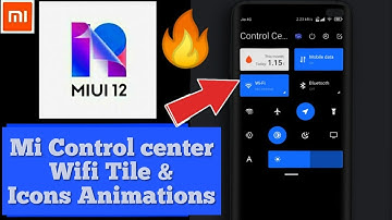 Mi control center Wifi Tile & icons animations setting|Mi control center New update july, 2020