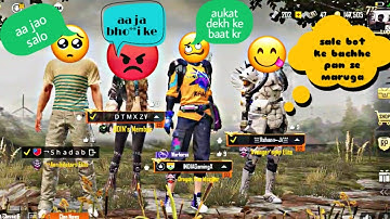 😡Random 100 RP Pro Players Called Me Noob and I challenge For TDM Room 1Vs3 | PUBG MOBILE | PART 1