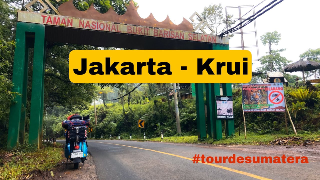 Solo Touring Vespa Super Jakarta - Sabang Lintas Barat: Eps 1  Jakarta - Krui Lampung.