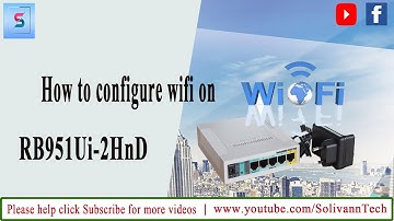 How to configure wifi on mikrotik RB951Ui 2HnD
