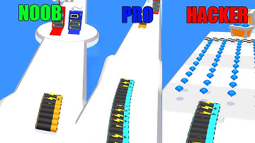 NOOB vs PRO vs HACKER - Battery Run 3D