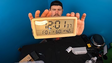 Unboxing: Digital Alarm Clock Bedroom Large Display Battery Operated Desk Clock with Snooze Time
