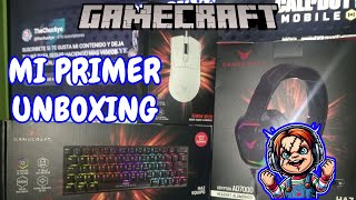MI PRIMER UNBOXING audifonos, teclado y mouse GAMER De GAMECRAFT